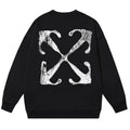OFF-WHITE logo-print long-sleeve sweatshirt