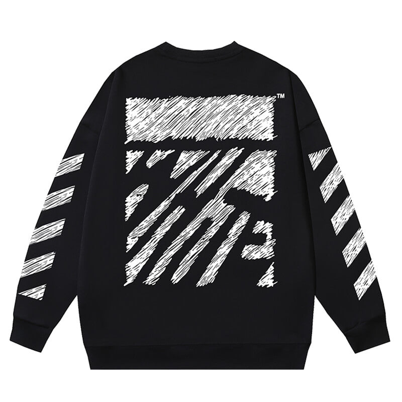 OFF-WHITE SCRIBBLE DIAG BOXY Sweatshirts