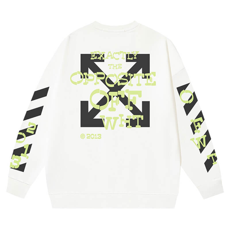OFF-WHITE Opposite Arr Boxy Crewneck Sweatshirt