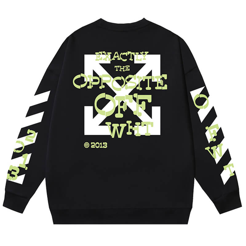 OFF-WHITE Opposite Arr Boxy Crewneck Sweatshirt