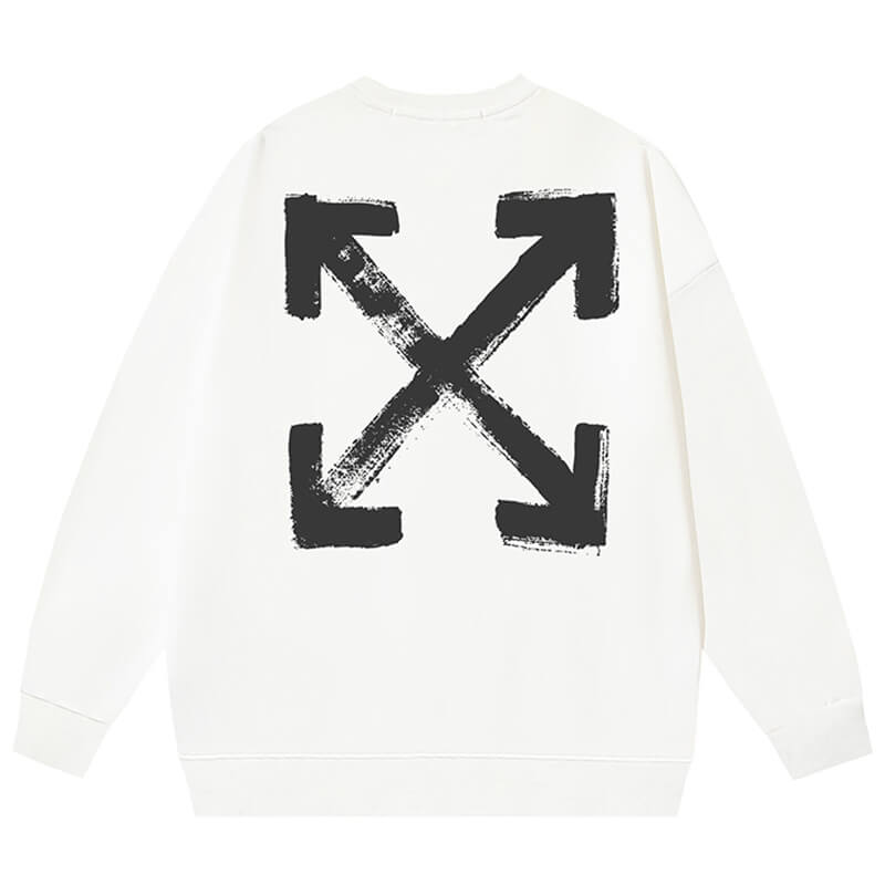 OFF-WHITE Paint Arrow Slim Sweatshirts