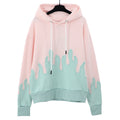 Palm Angels Layered Flames Drawstring Hoodie