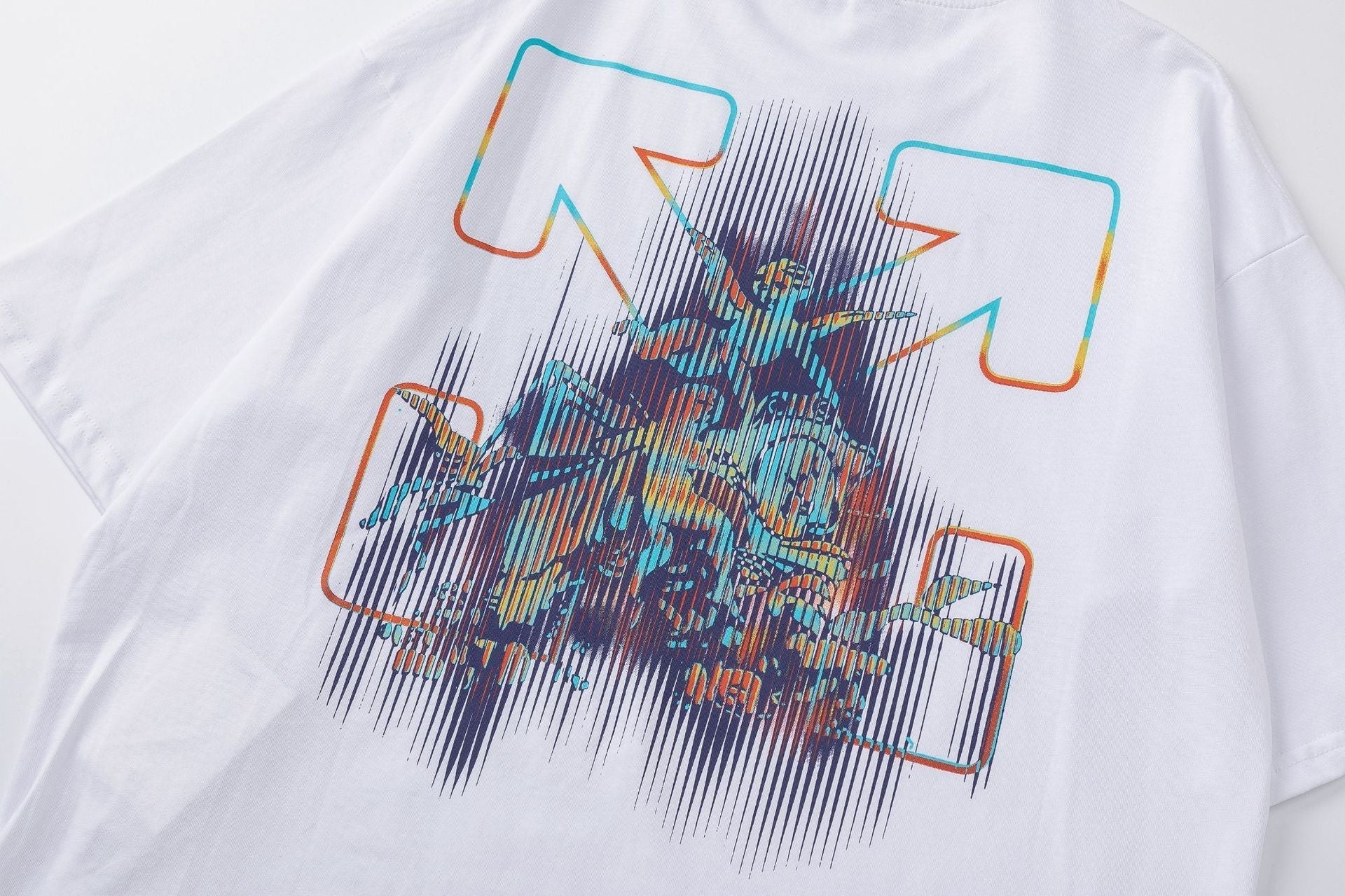 OFF-WHITE Cotton Cherub Print T-Shirts