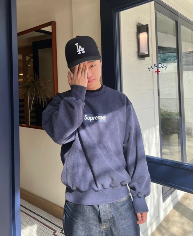Supreme Washed Box Logo SS 25  Sweatshirt
