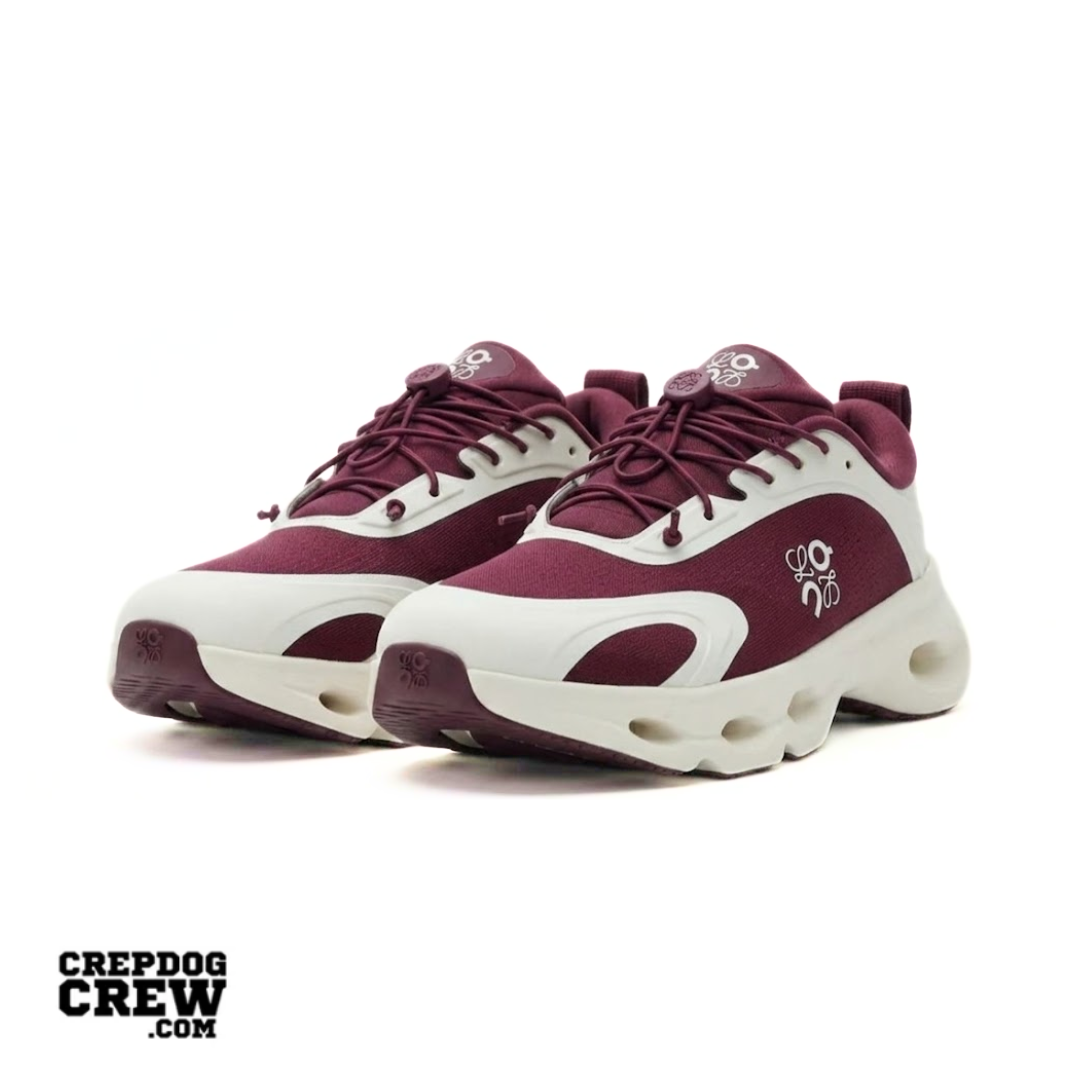 ON Running Cloudsolo Loewe BURGUNDY EGSHELL