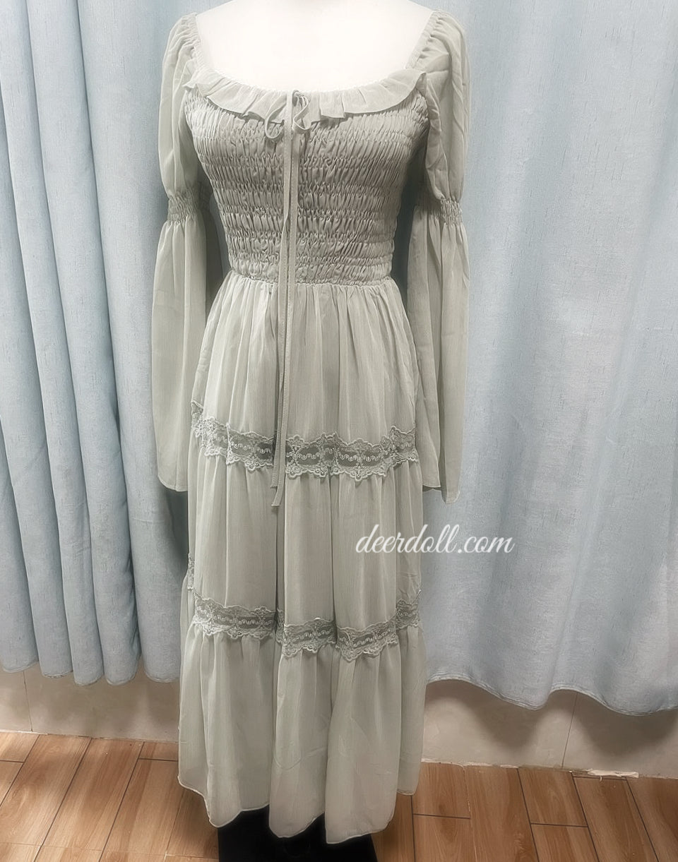 Sakura Matcha Fairycore Dress