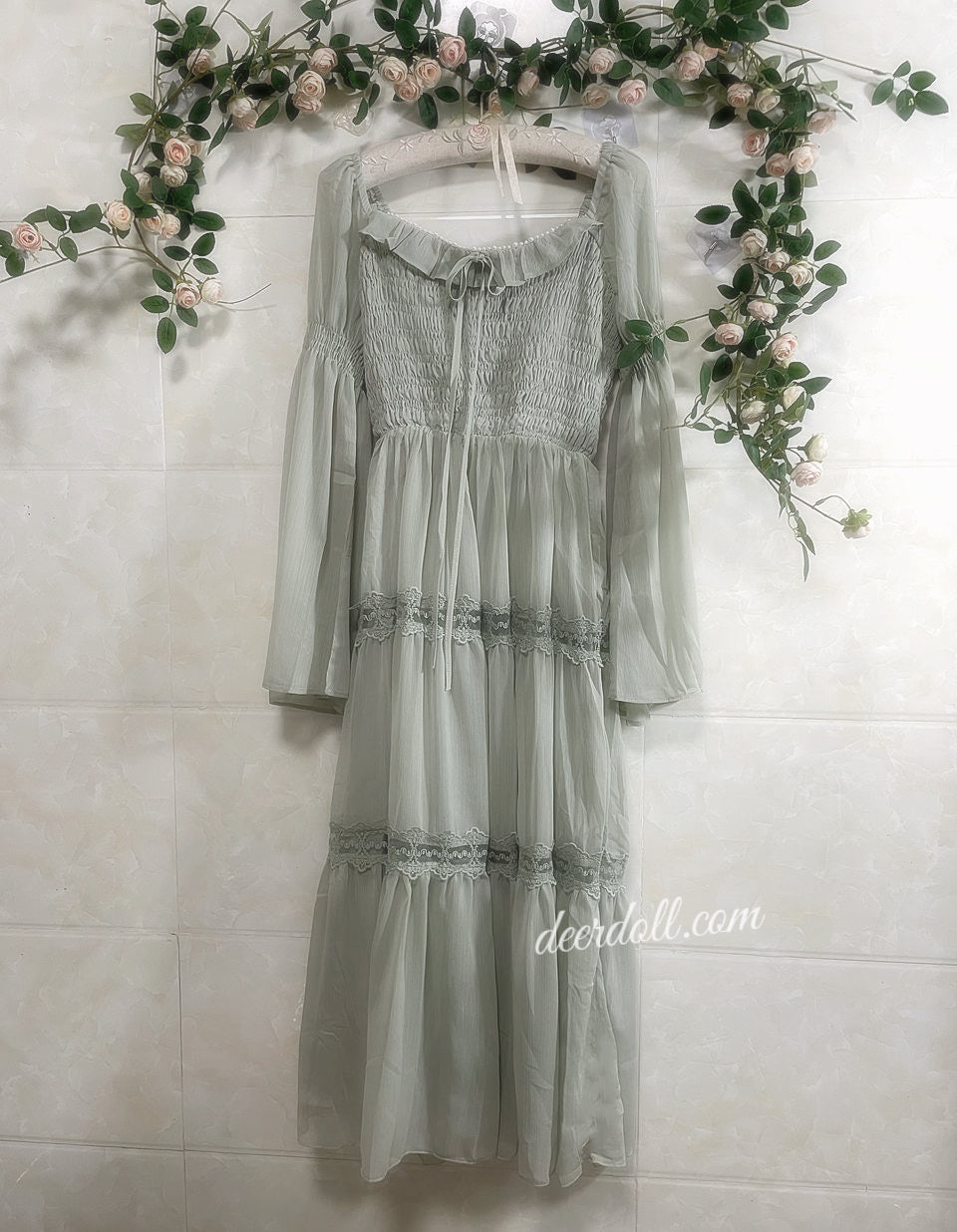 Sakura Matcha Fairycore Dress