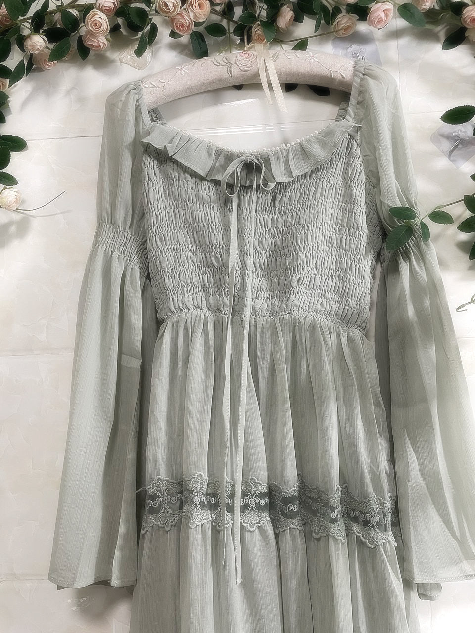 Sakura Matcha Fairycore Dress