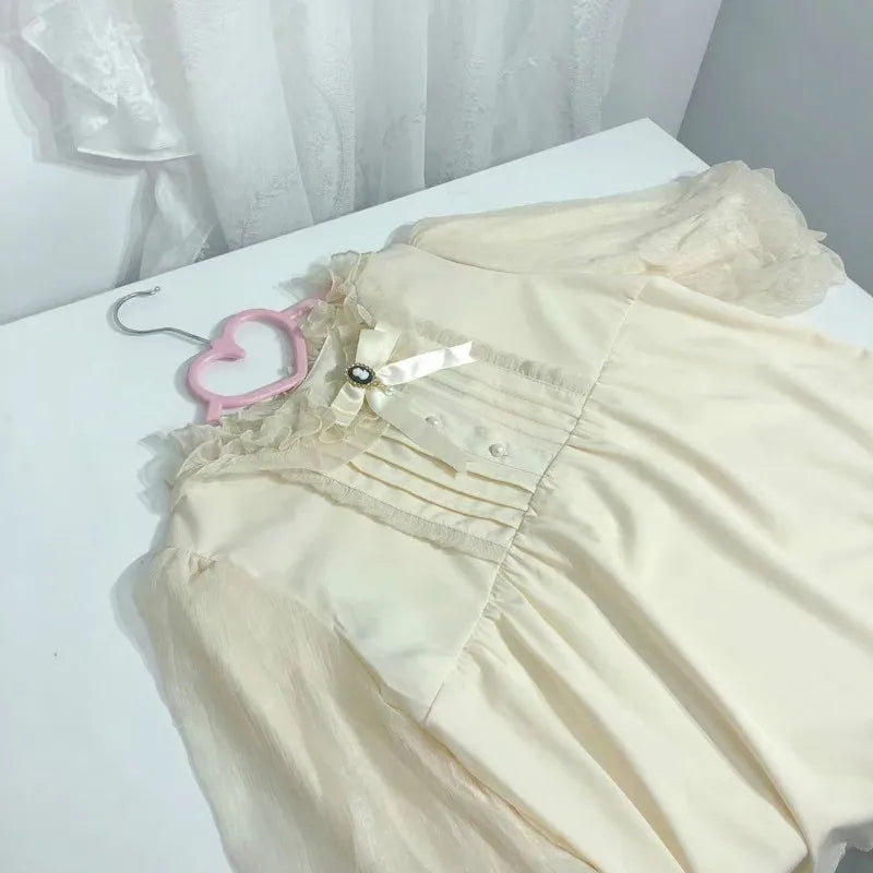 Cameo Bow Lolita Blouse