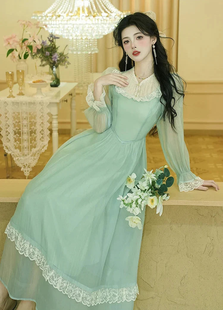 Honey & Lime Meadow Vintage-Inspired Princesscore Dress