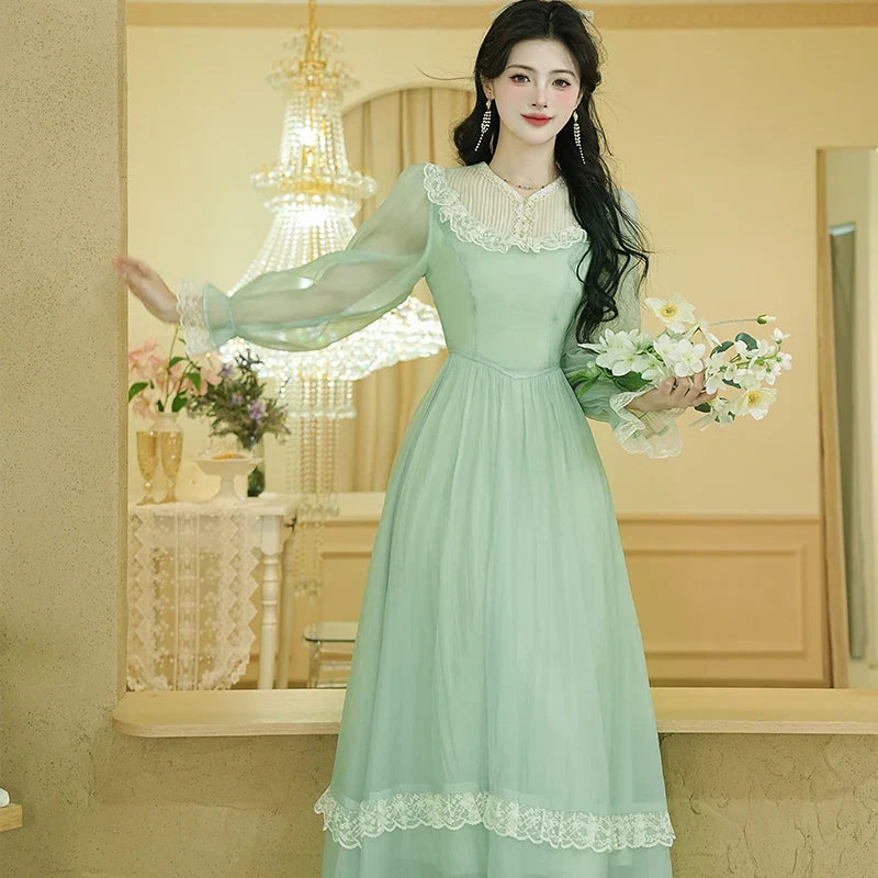 Honey & Lime Meadow Vintage-Inspired Princesscore Dress