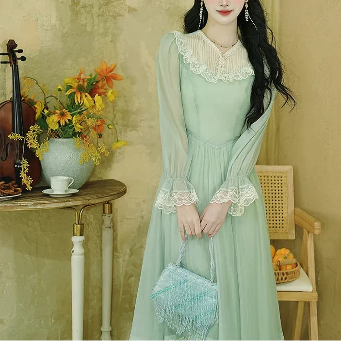 Honey & Lime Meadow Vintage-Inspired Princesscore Dress