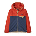 Patagonia Kids' Micro D® Snap-T® Fleece Jacket in New Navy w/ Madder Red
