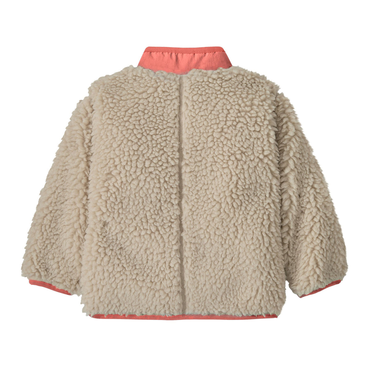 Patagonia Baby Retro-X® Fleece Jacket in Natural w/ Sparkle Pink